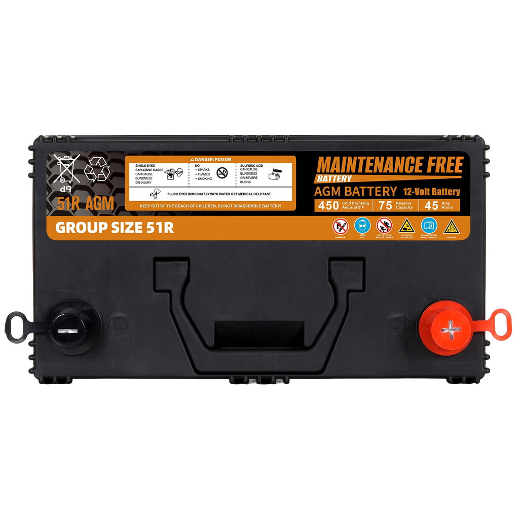 Anlibatt BCI Group 48 Battery, AGM 12 Volt Rechargeable Automotive Batteries for Car, H6 760CCA 70Ah 120RC, Maintenance Free